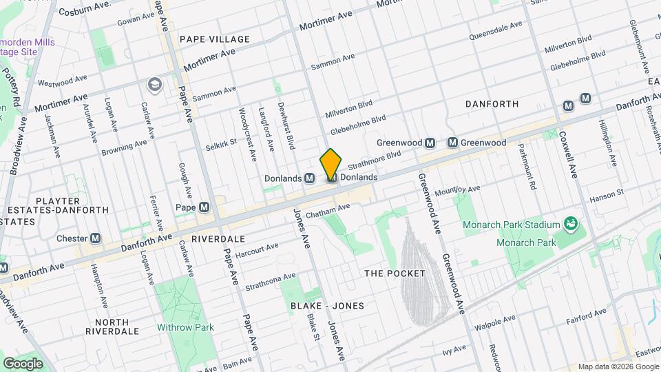 972 Danforth Ave, Unit SI ID1403771P Map and Location Details