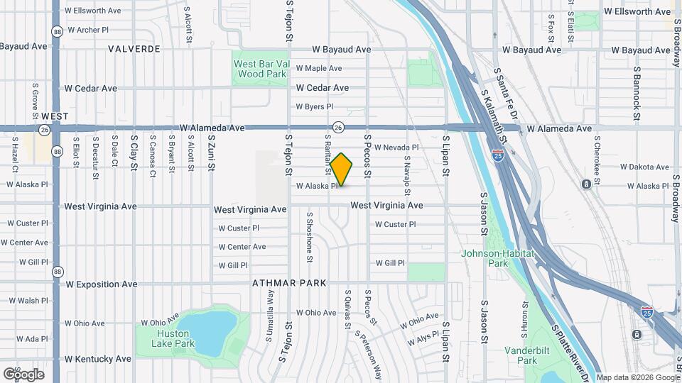 1470 W Alaska Pl Map and Location Details