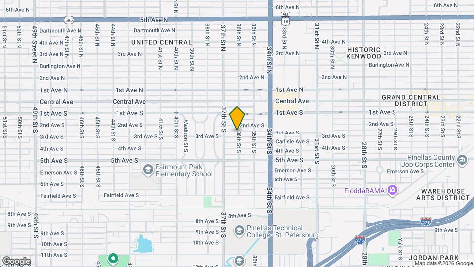 3601 3rd Ave S Map and Location Details