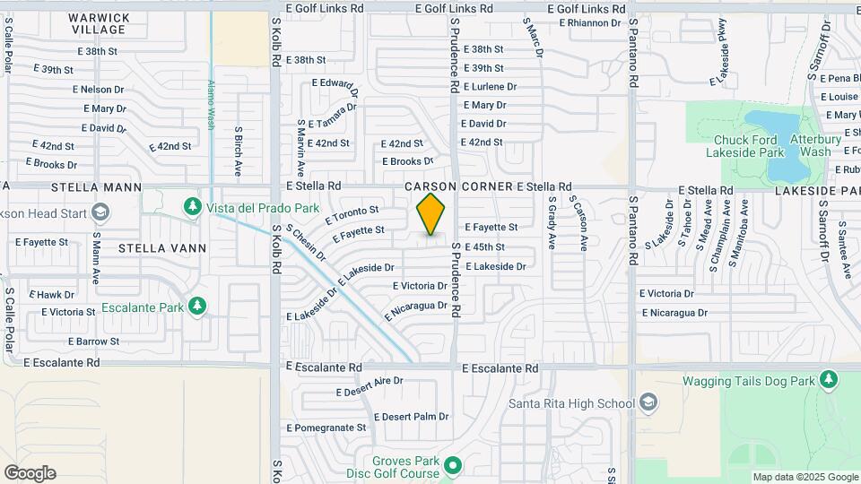 7445 E 45th St Map and Location Details