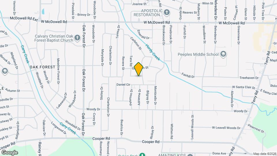 1215 Tara Rd Map and Location Details