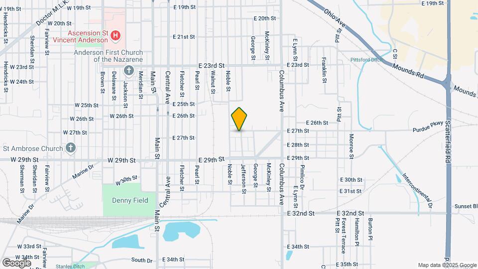 623 E 27th St Map and Location Details
