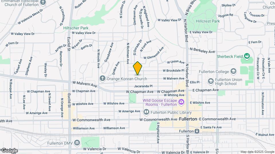 417 W Malvern Ave Map and Location Details