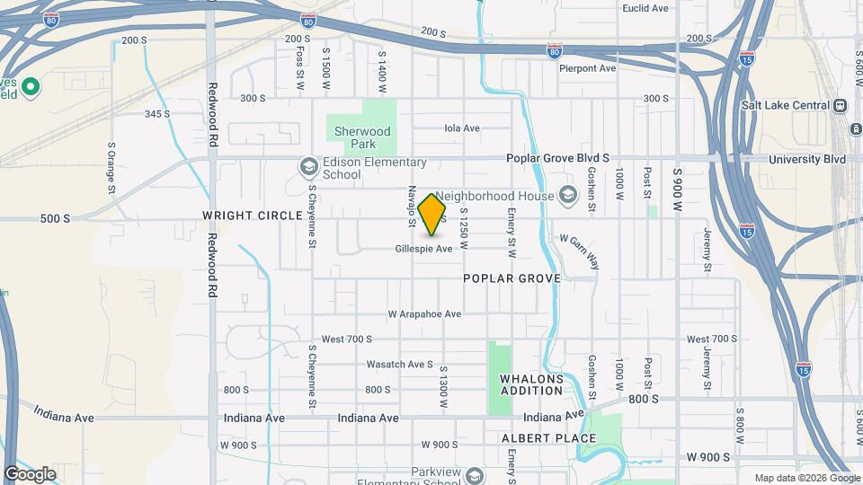 1306 Gillespie Ave Map and Location Details