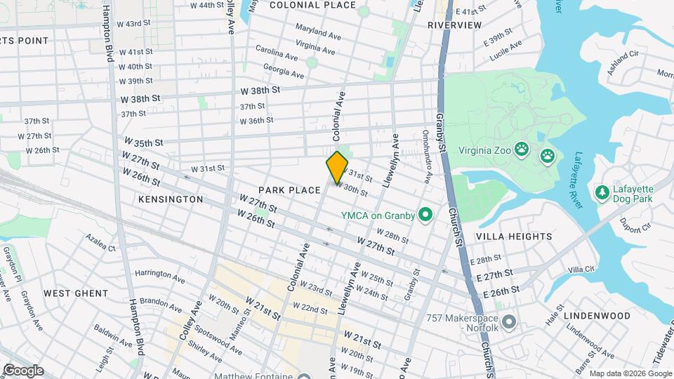 427 W 30th St Map and Location Details