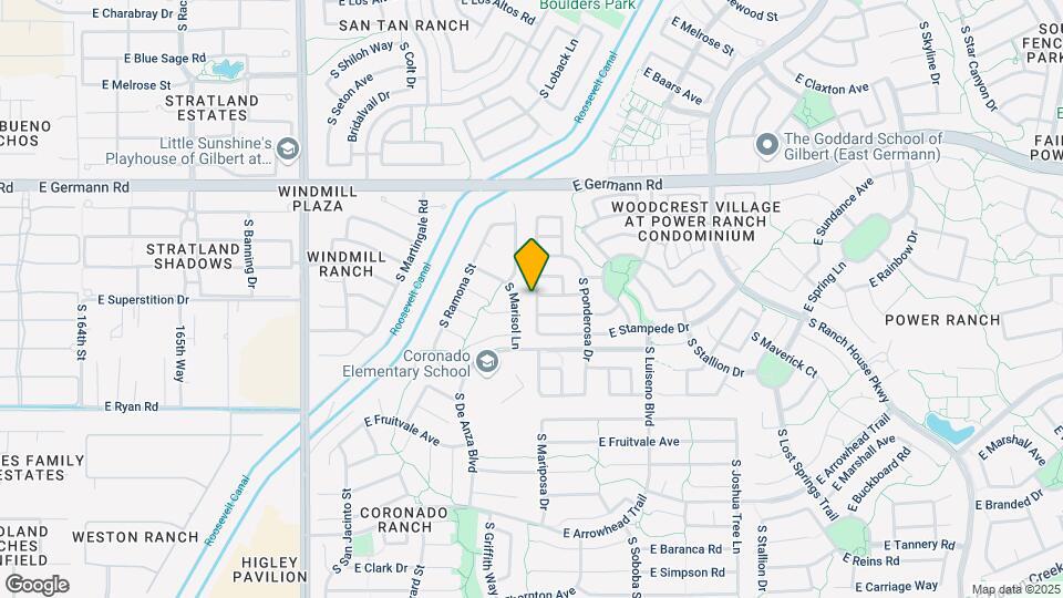 4216 S Mariposa Dr Map and Location Details