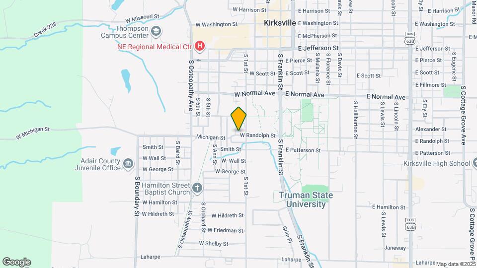 1007 S Sheridan St, Unit B Map and Location Details