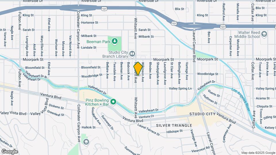4248 Whitsett Ave Map and Location Details