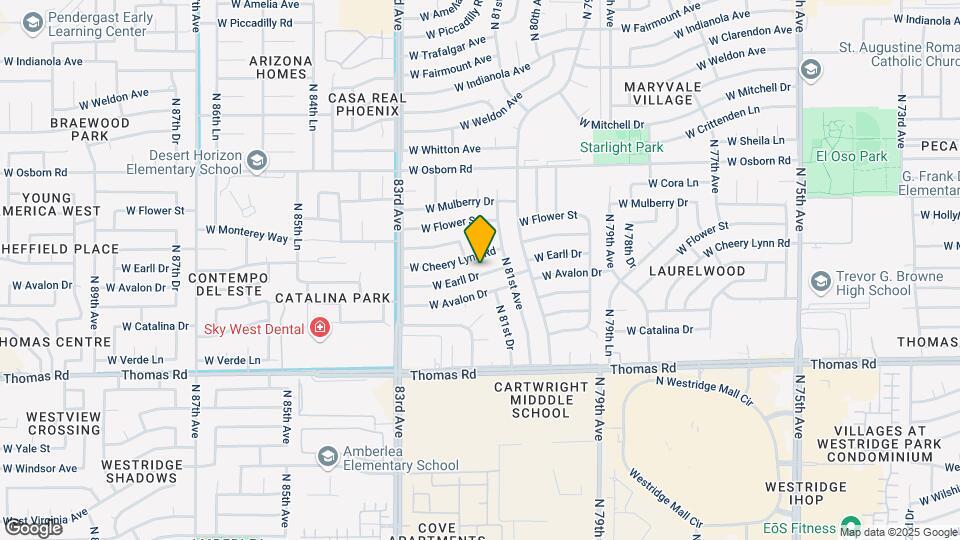 8128 W Earll Dr Map and Location Details