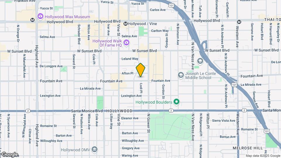 6133 Fountain Ave, Unit 101 Mapa y Detalles de la Ubicación