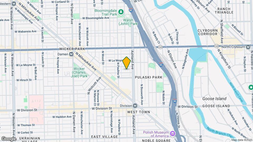 1624 W Beach Ave Map and Location Details