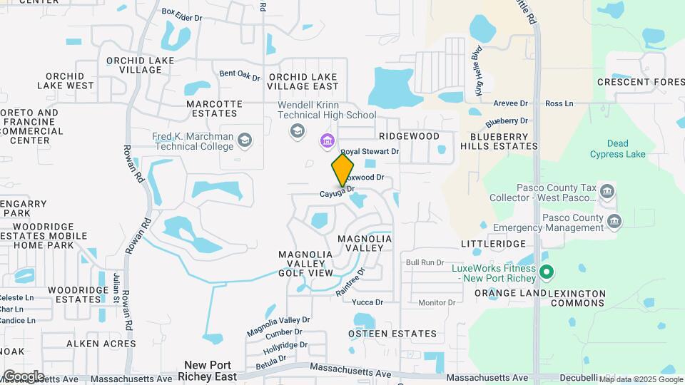 7750 Cayuga Dr Map and Location Details