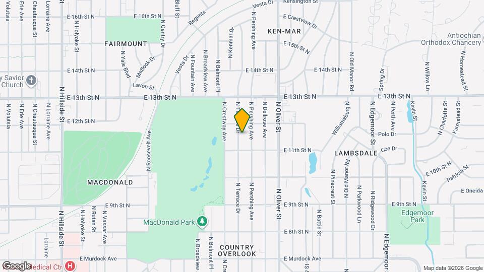 1232 N Terrace Dr Map and Location Details