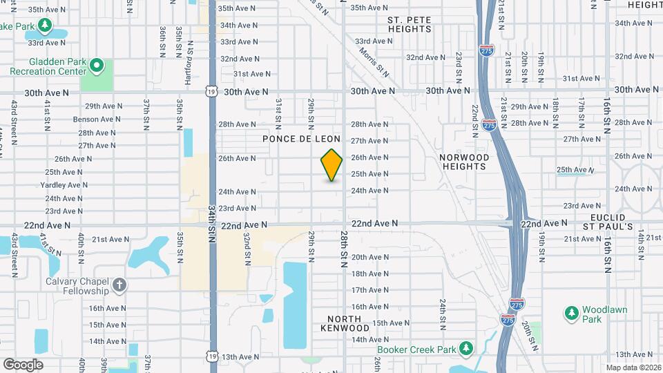 2835 24th Ave N Map and Location Details