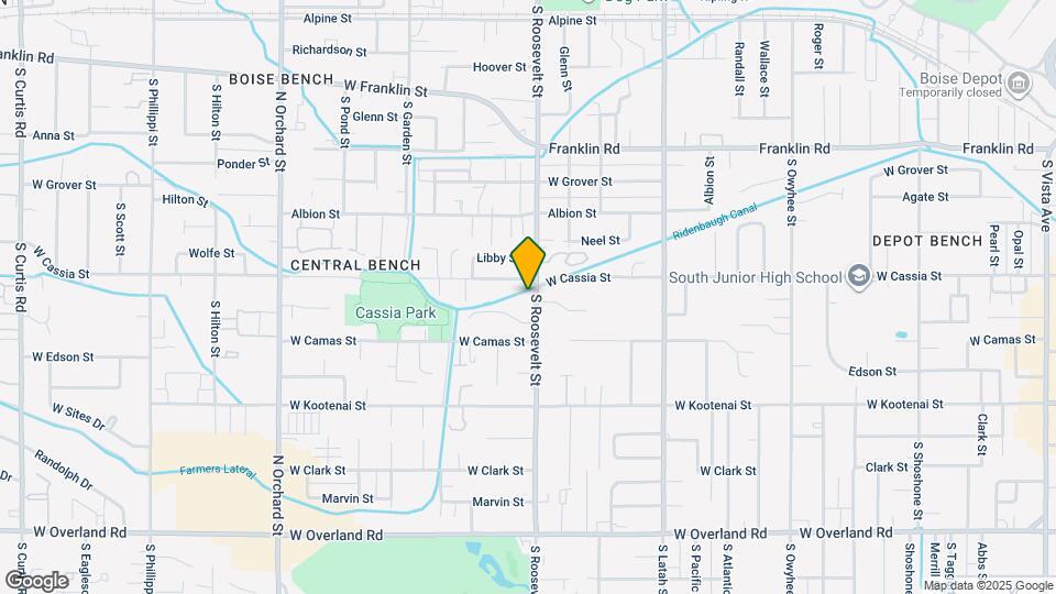 813 S Roosevelt St Map and Location Details