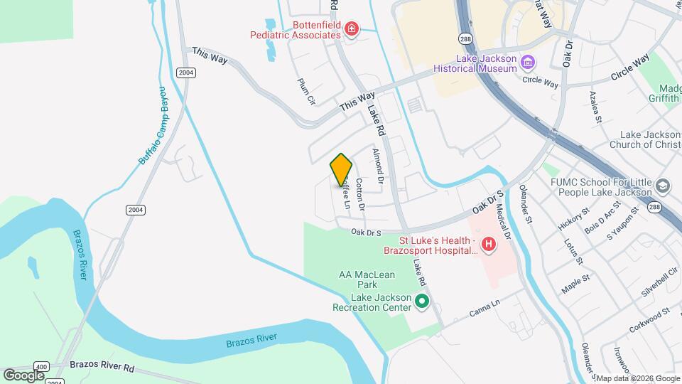 121 Coffee Ln Map and Location Details