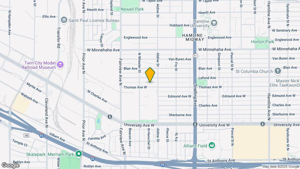 1725 Thomas Ave Map and Location Details