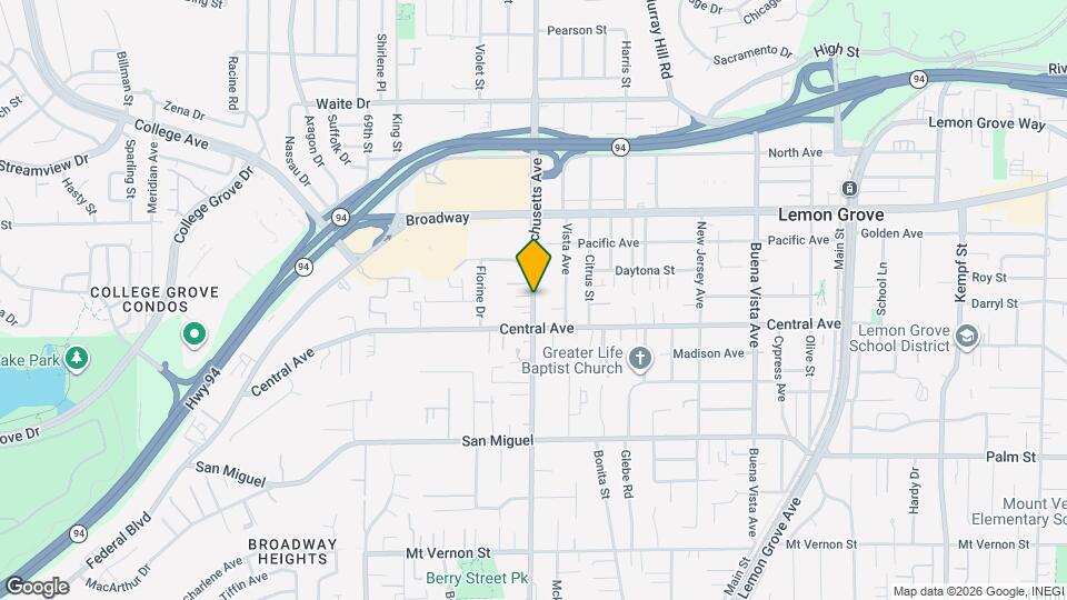 3168 Massachusetts Ave Map and Location Details