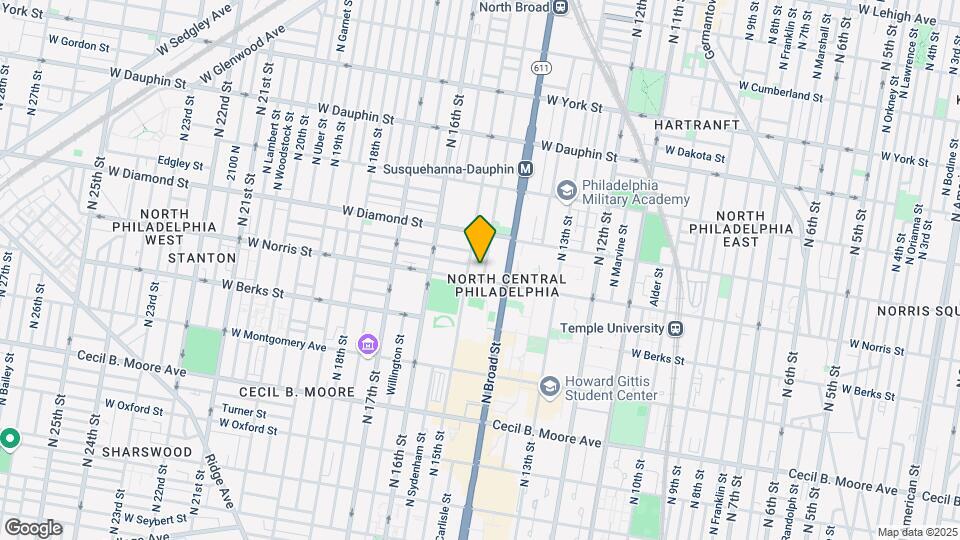 2014 N Carlisle St Map and Location Details