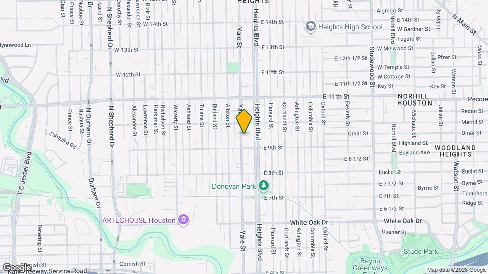 912 Yale St Map and Location Details