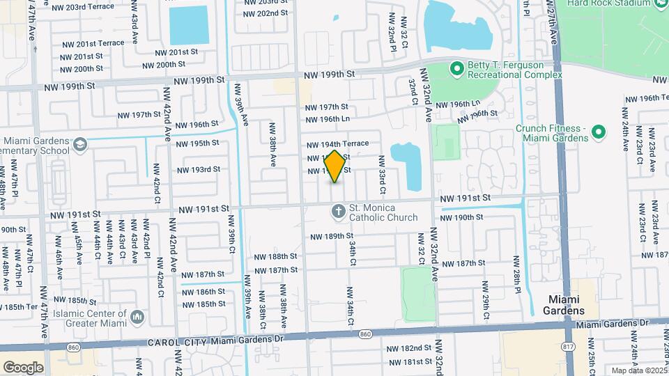 19143 NW 35th Ave Map and Location Details