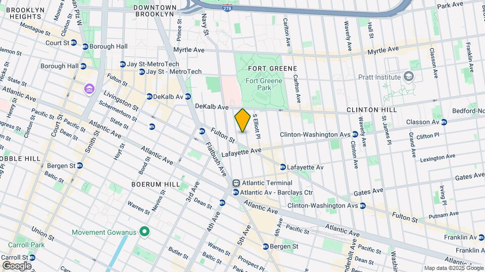 62 Fort Greene Pl Map and Location Details
