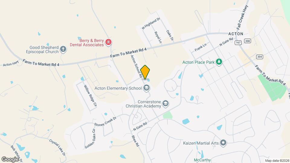 3103 Acton School Rd Map and Location Details