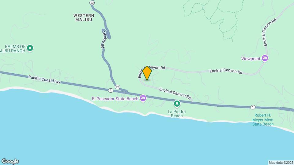 4782 Encinal Canyon Rd Map and Location Details