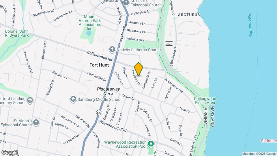 1113 Anesbury Ct Map and Location Details
