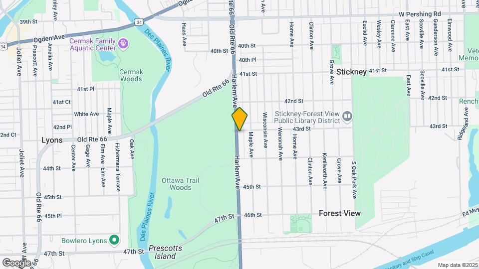 4303 Harlem Ave Map and Location Details