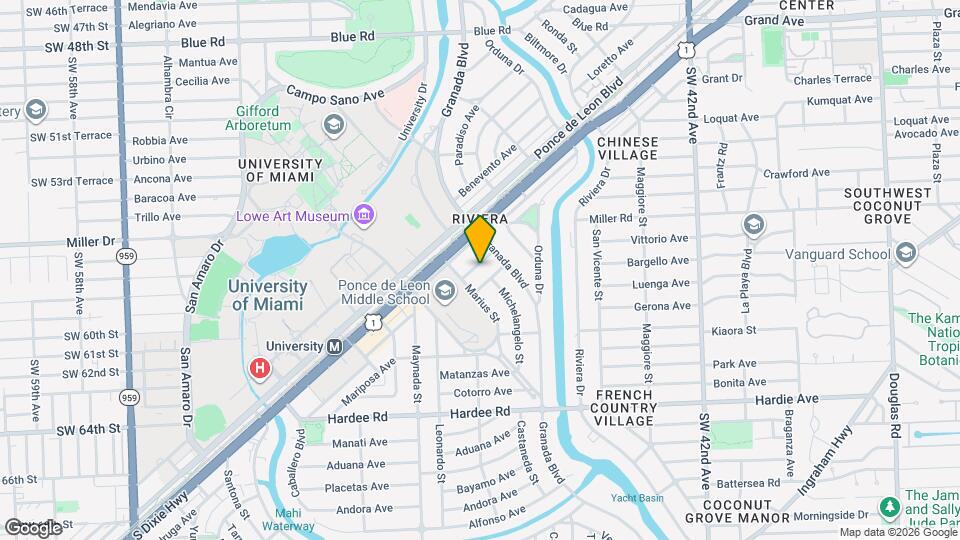 920 Aguero Ave Map and Location Details