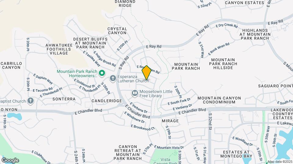 2735 E Thunderhill Pl Map and Location Details