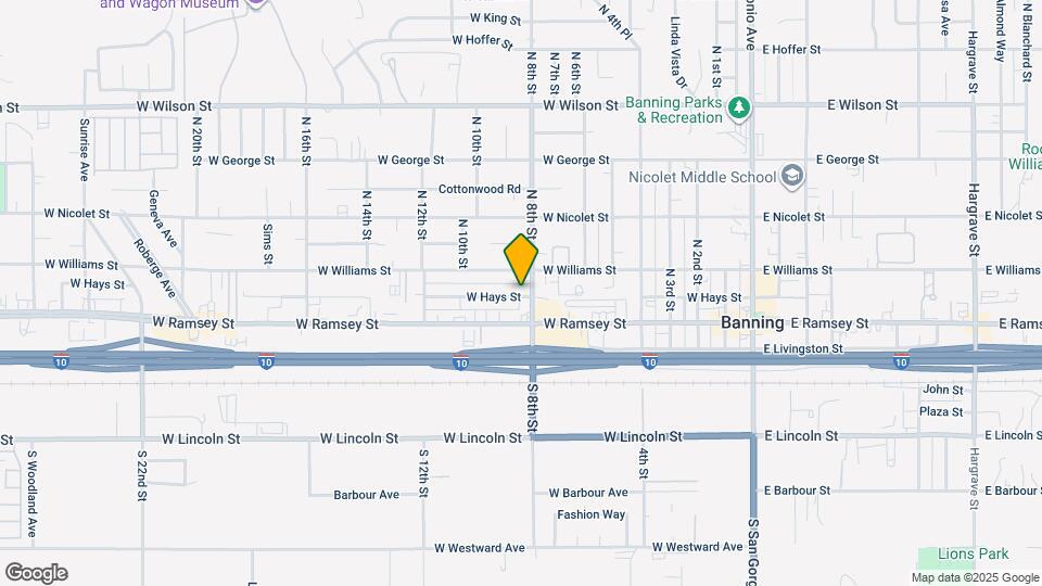 121 N 8th St Map and Location Details