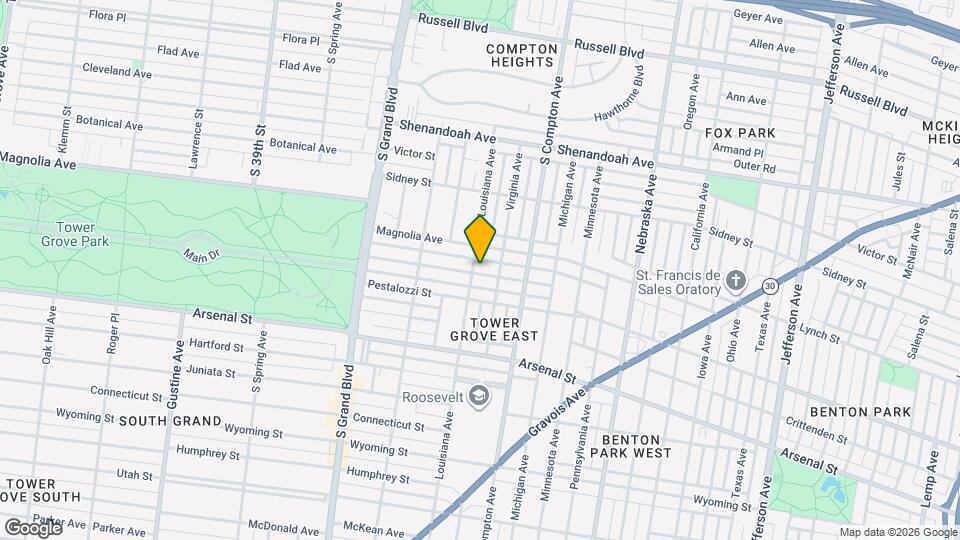 3319 Halliday Ave, Unit 1 Map and Location Details