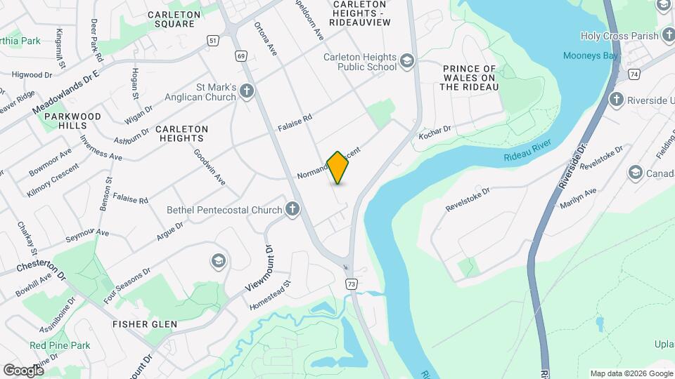 1745 Ortona Ave Map and Location Details