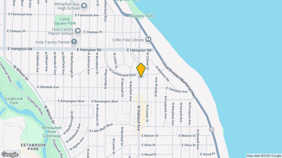 4634 N Oakland Ave Map and Location Details