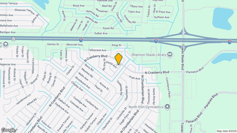 2406 David Ave Mapa y Detalles de la Ubicación