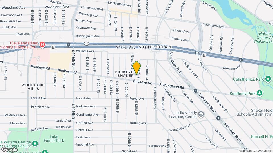 2854 E 128th St Map and Location Details