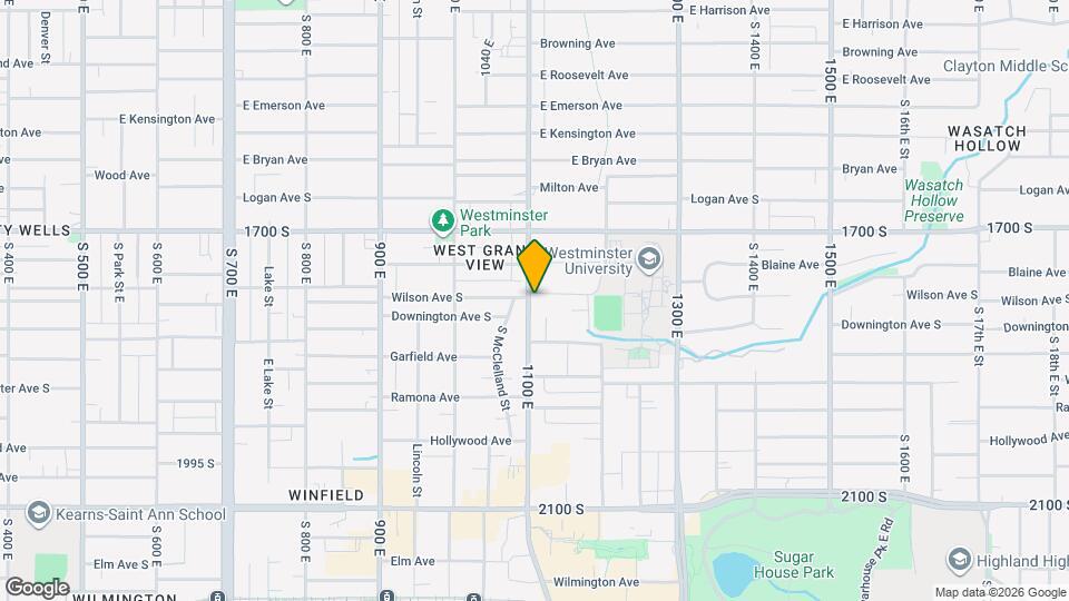 1783 S 1100 E, Unit 1783 S Map and Location Details