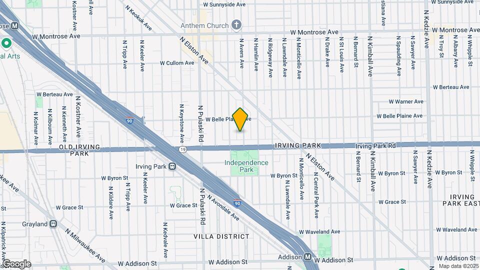 4022 N Avers Ave Map and Location Details