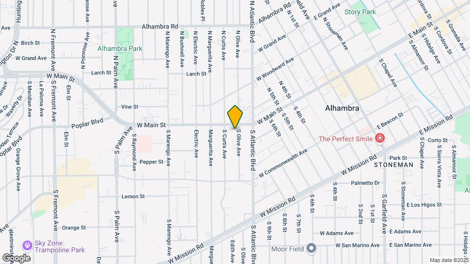 17 S Olive Ave Mapa y Detalles de la Ubicación