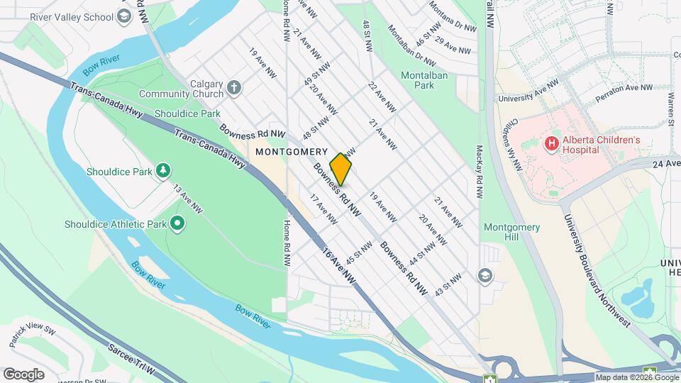 4744 Bowness Rd NW Map and Location Details
