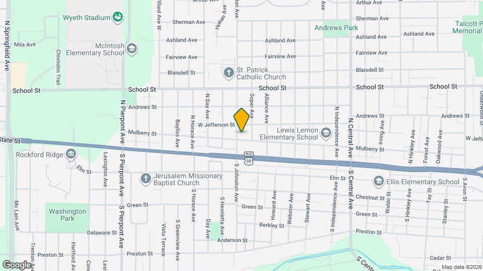 207 N Johnston Ave Map and Location Details