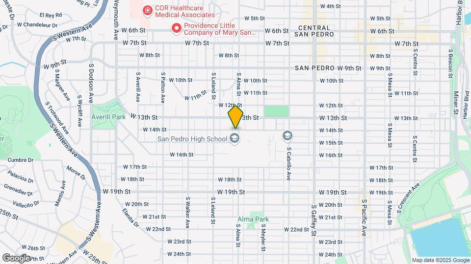 1021 W 14th St Map and Location Details