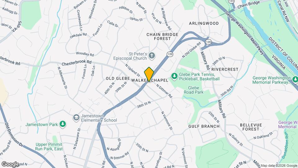 4027 N Glebe Rd Map and Location Details