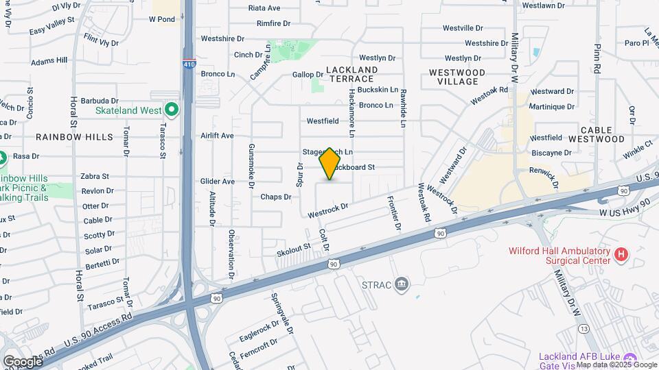 7626 Muleshoe Ln Map and Location Details