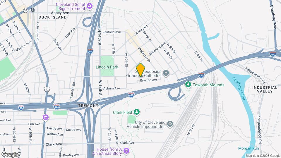 839 Starkweather Ave Map and Location Details