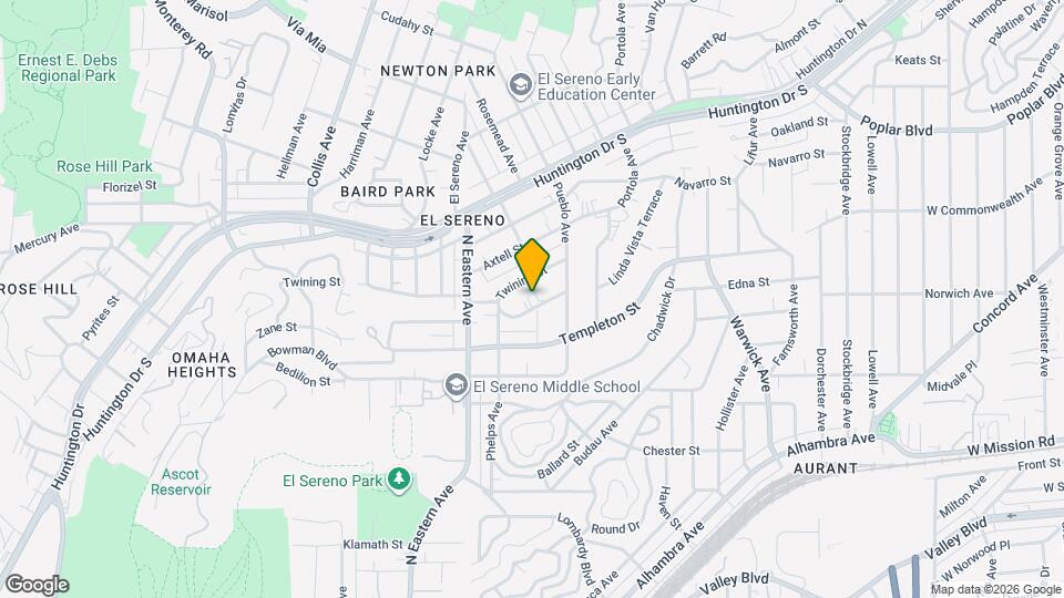 4953 Barstow St Map and Location Details