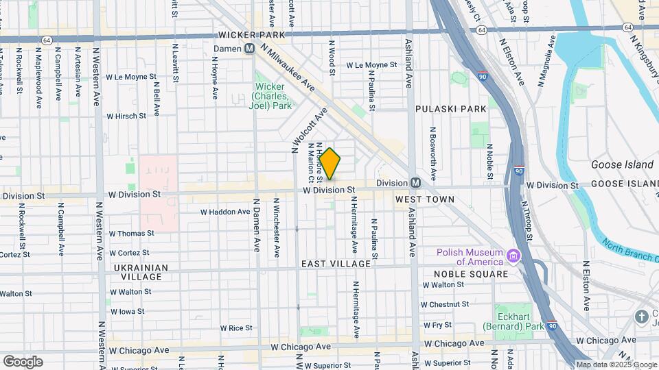 1804 W Division St Map and Location Details