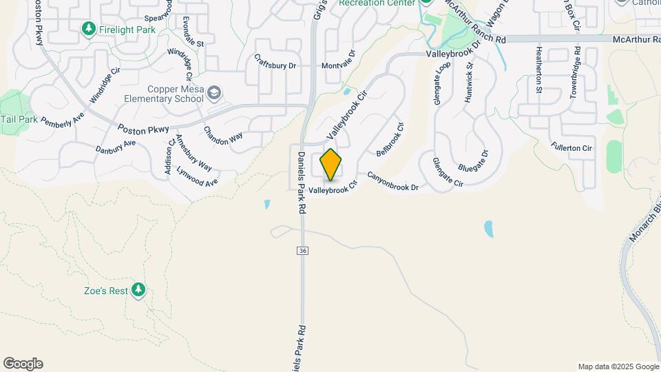 11087 Valleybrook Cir Map and Location Details